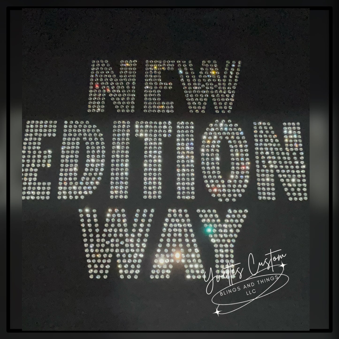 Concert Tees - NE Way Full Rhinestone