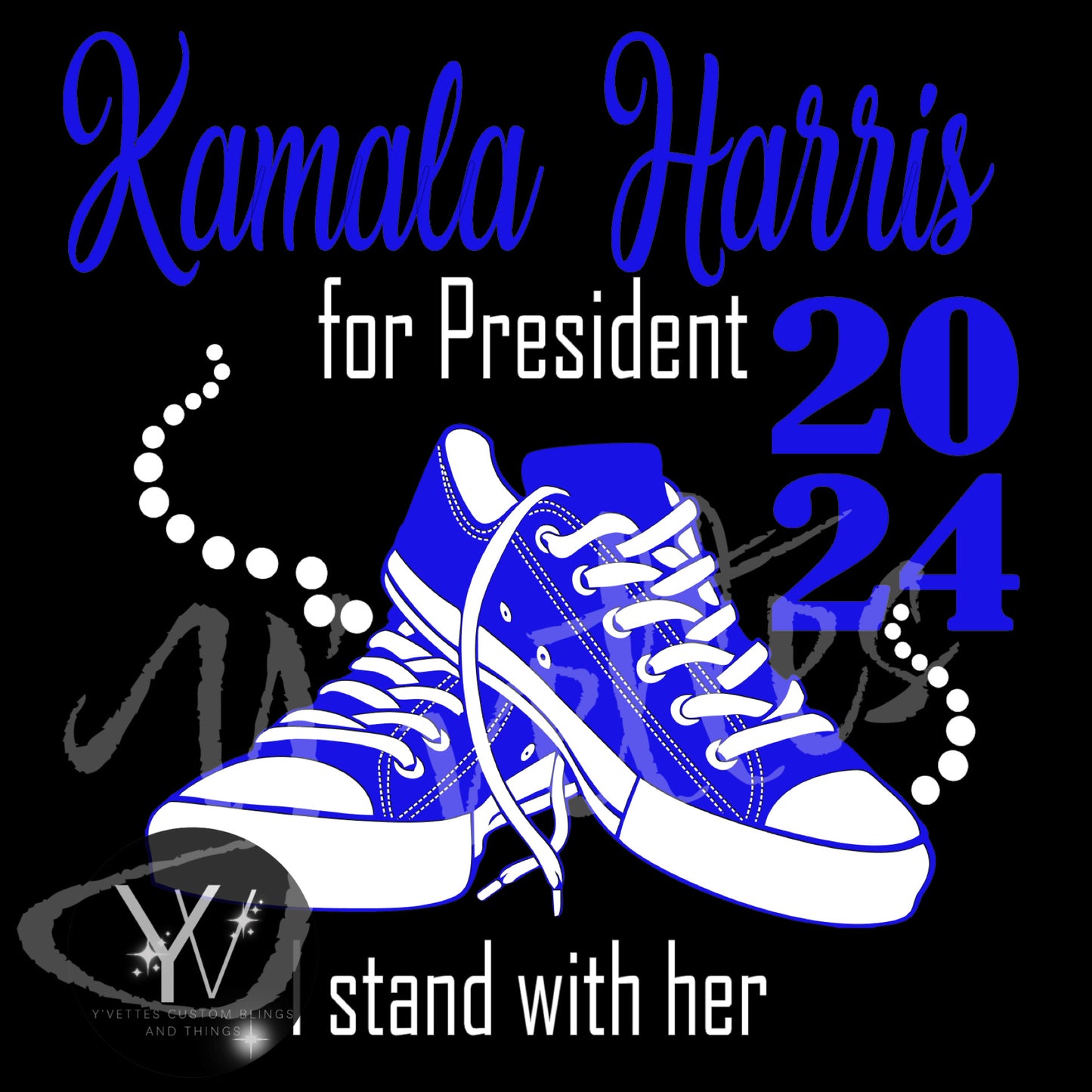 KAMALA - I stand with her (2024) GLITTER