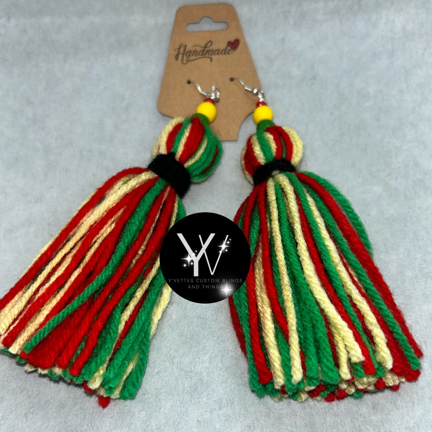 Earrings - Custom Y’Collection-Juneteenth (Light Yellow)