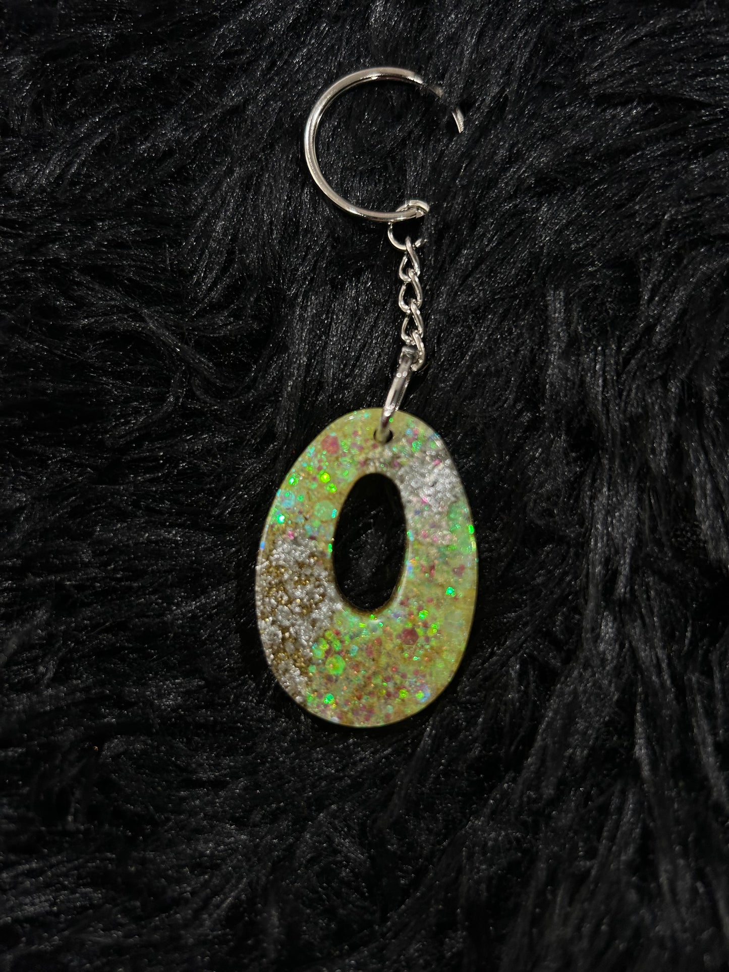 Custom Keychain - Letter Round Edges-Random