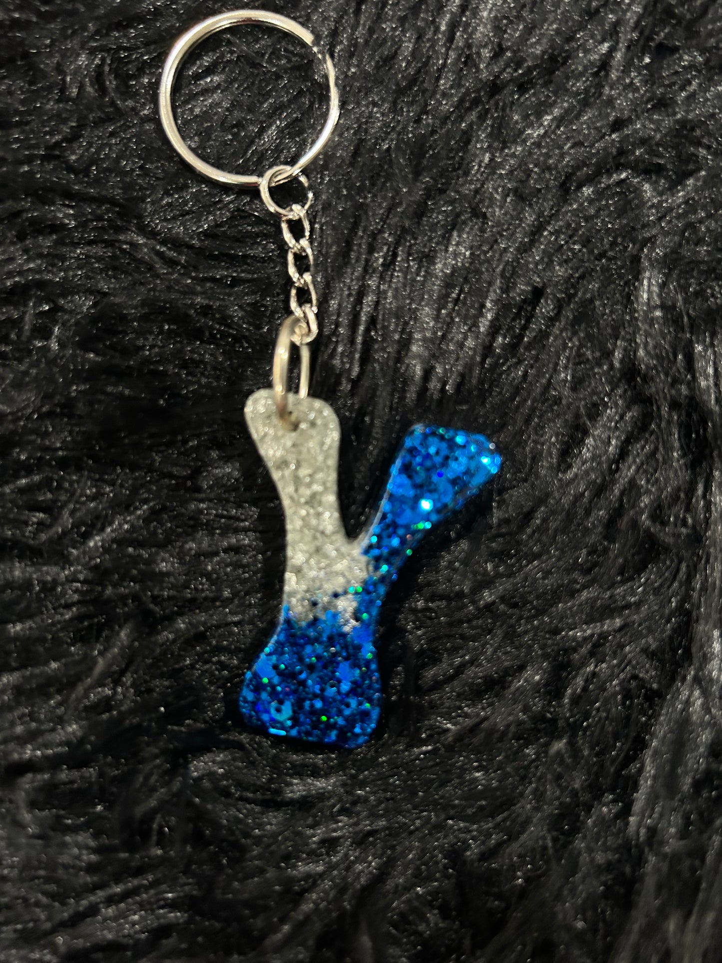 Custom Keychain - Letter Round Edges-Random