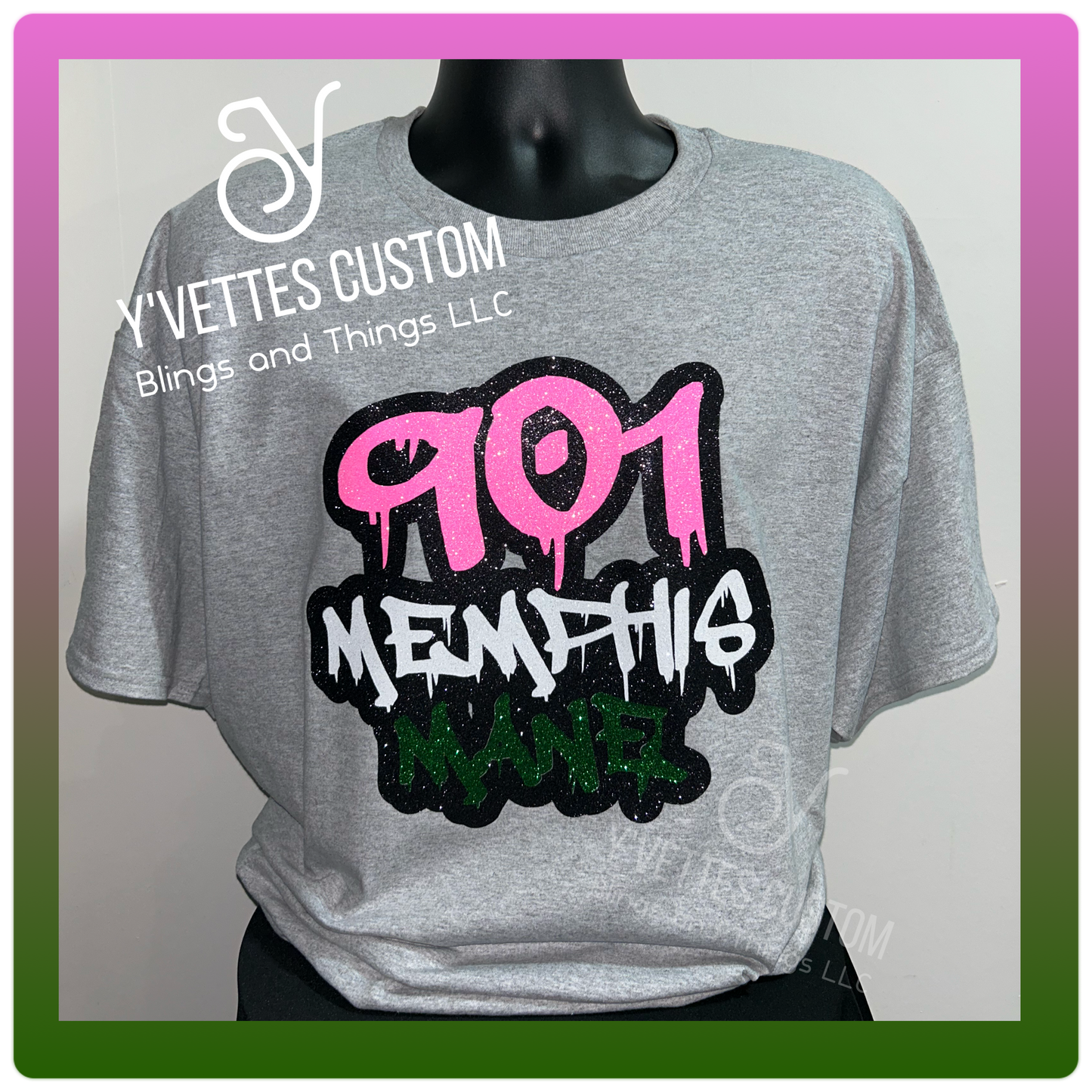 Rep Your City -901 Memphis Mane (Glitter)