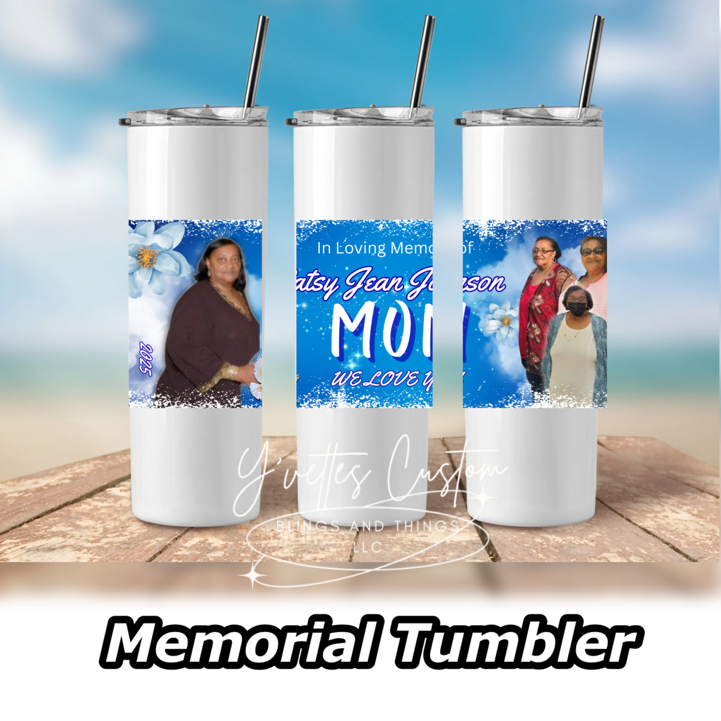 Memorial Tumbler - 20oz Steel Skinny