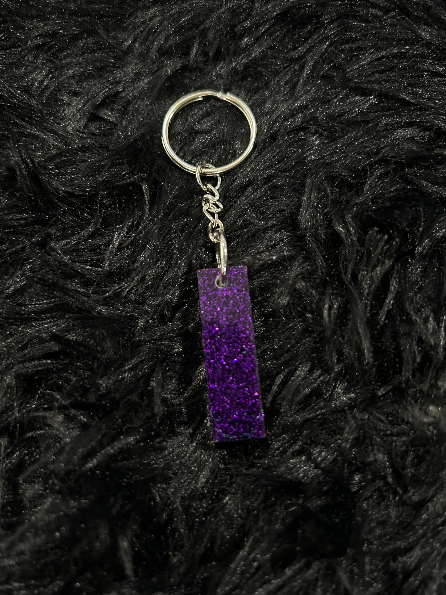 Custom Keychain - Letter Square Edges-Random