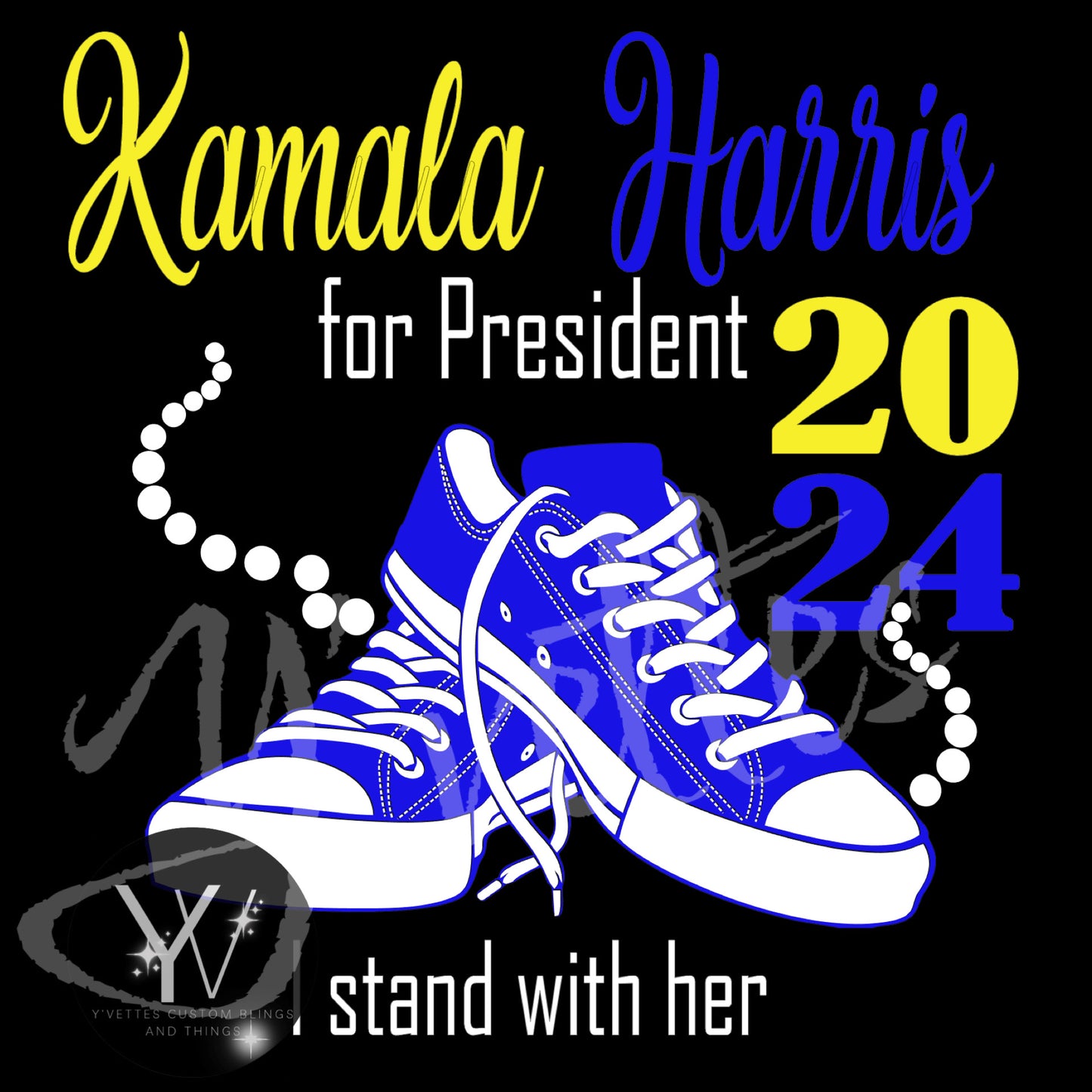 KAMALA - I stand with her (2024) GLITTER