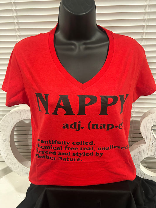 Nappy - (Red Vneck)