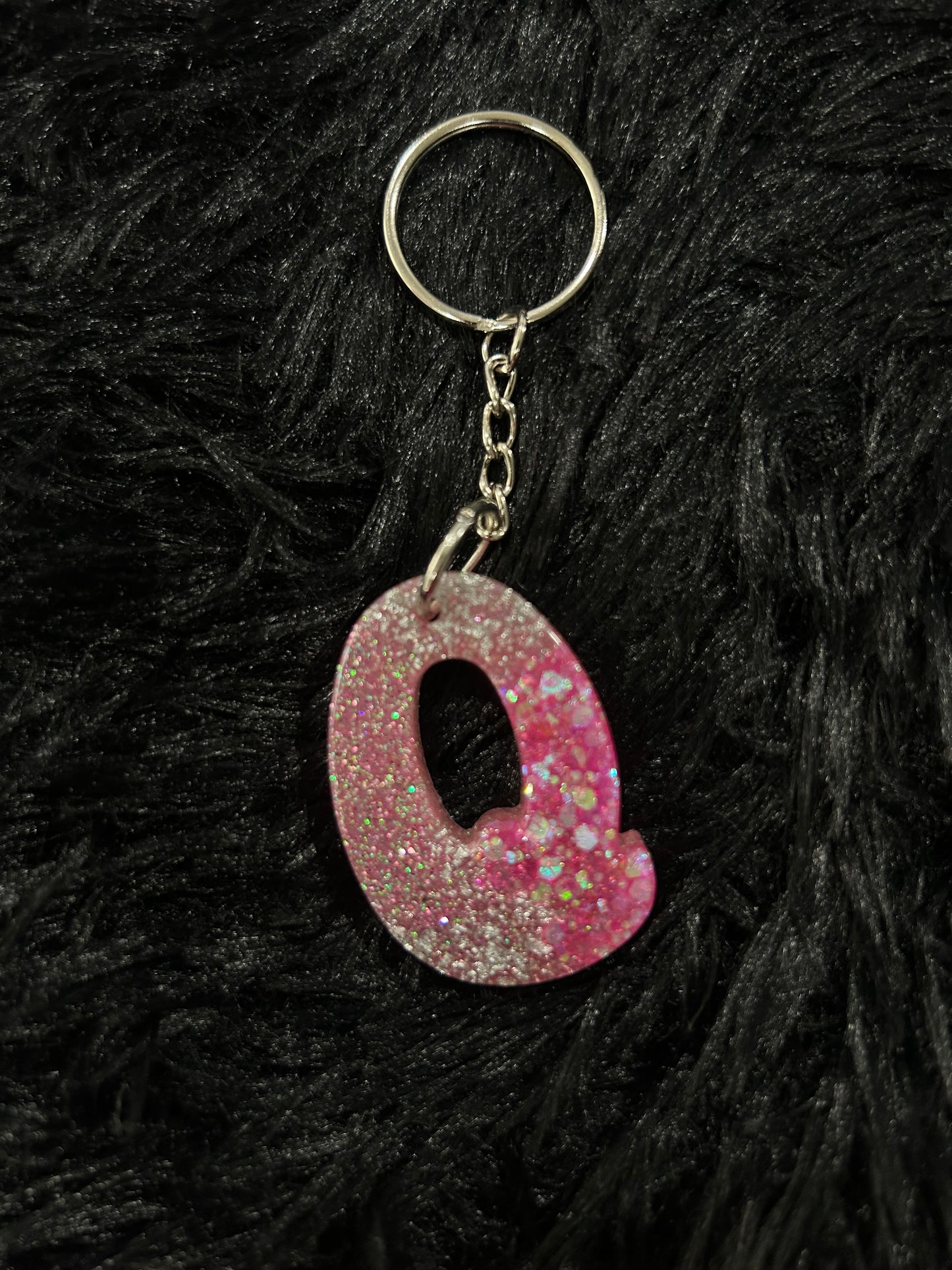 Custom Keychain - Letter Round Edges-Random