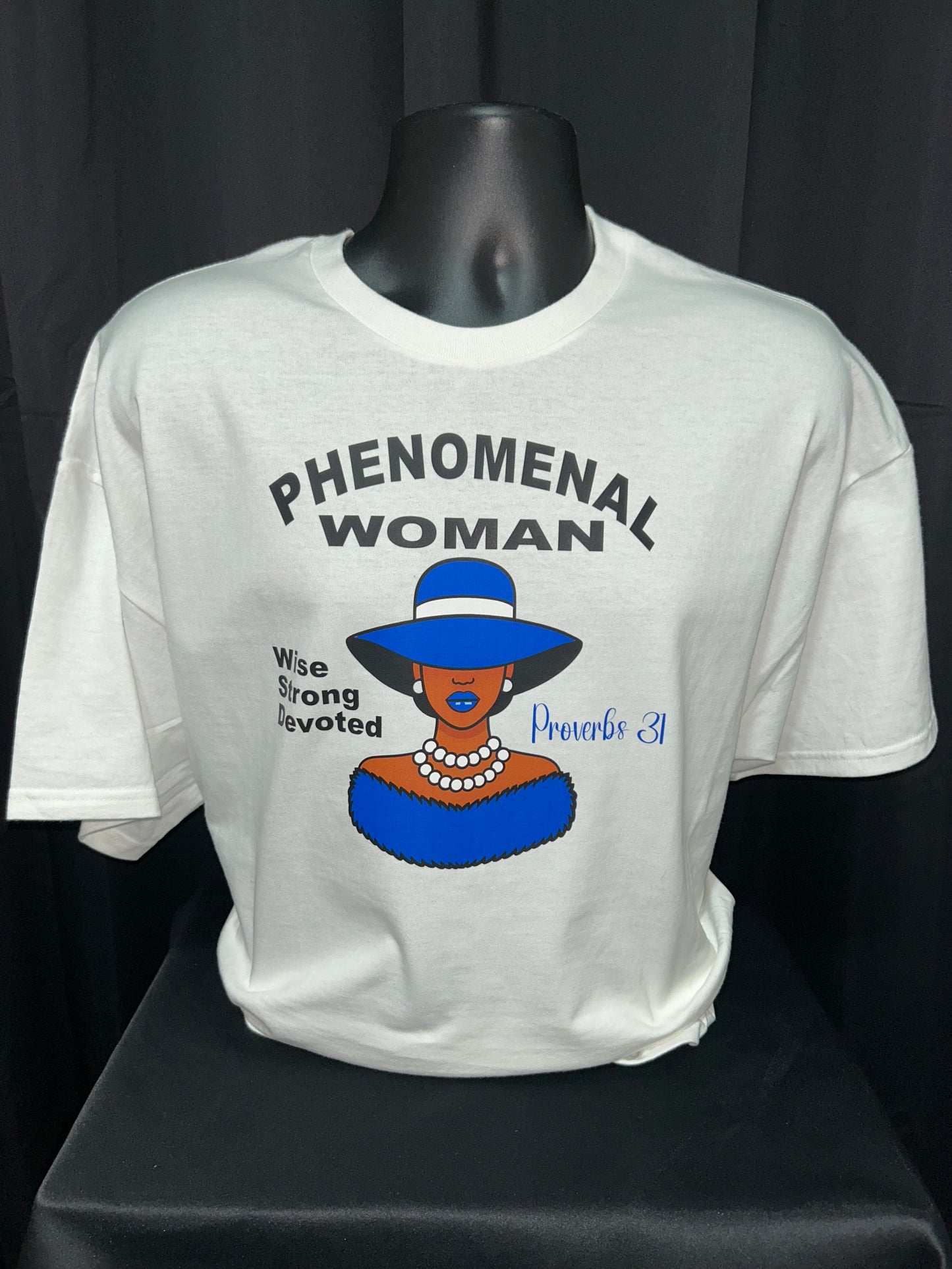 Phenomenal Woman: Proverbs 31 - Blue/White