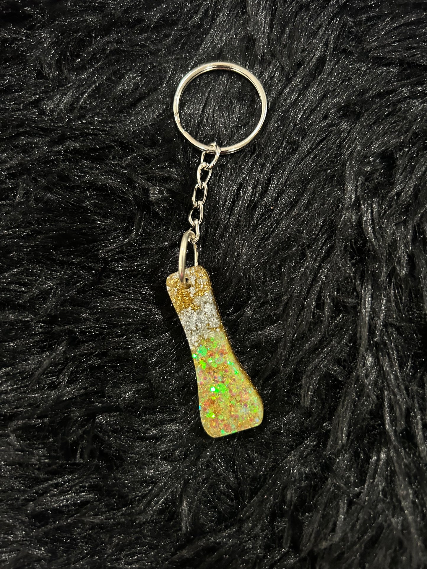 Custom Keychain - Letter Round Edges-Random