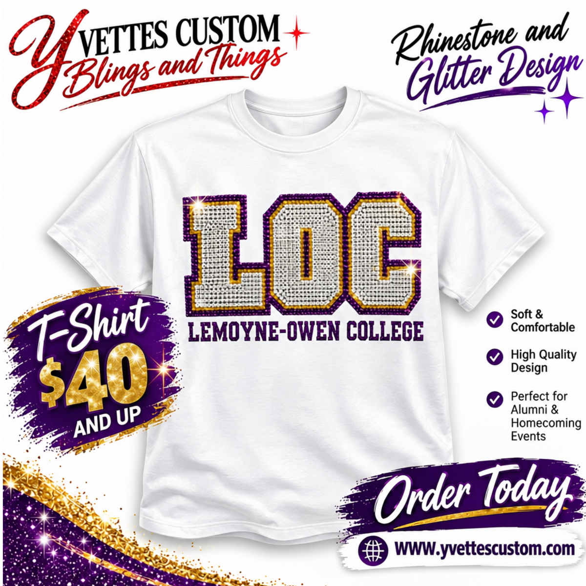 LOC Shirt (Rhinestones)