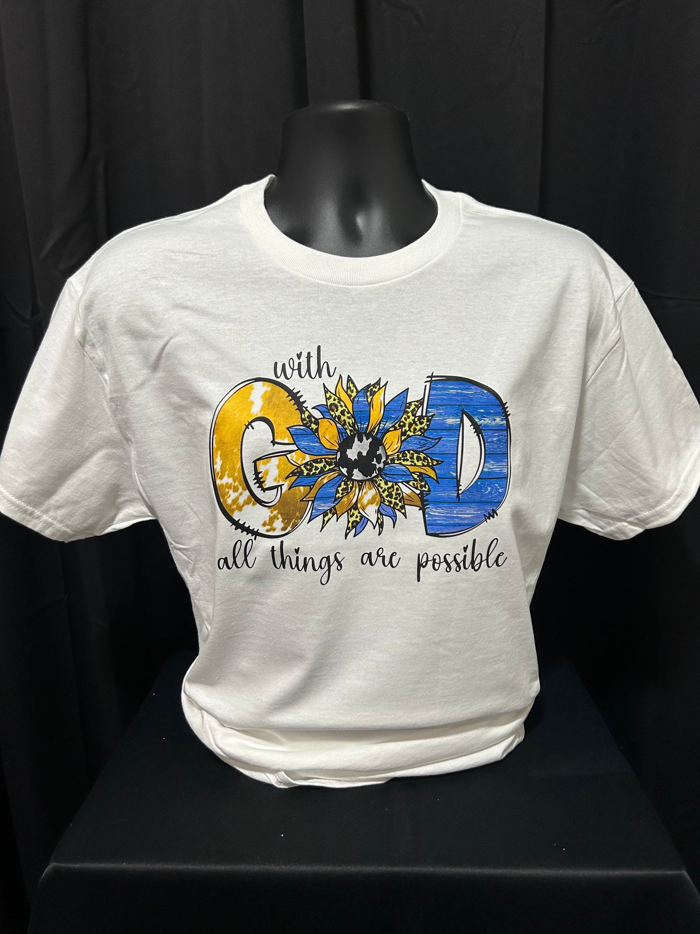 With God - Blue/Yellow Gold