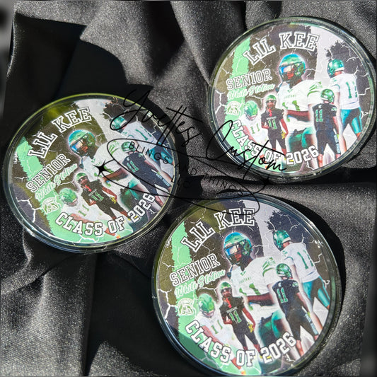 Button 3 inch - Custom Clear