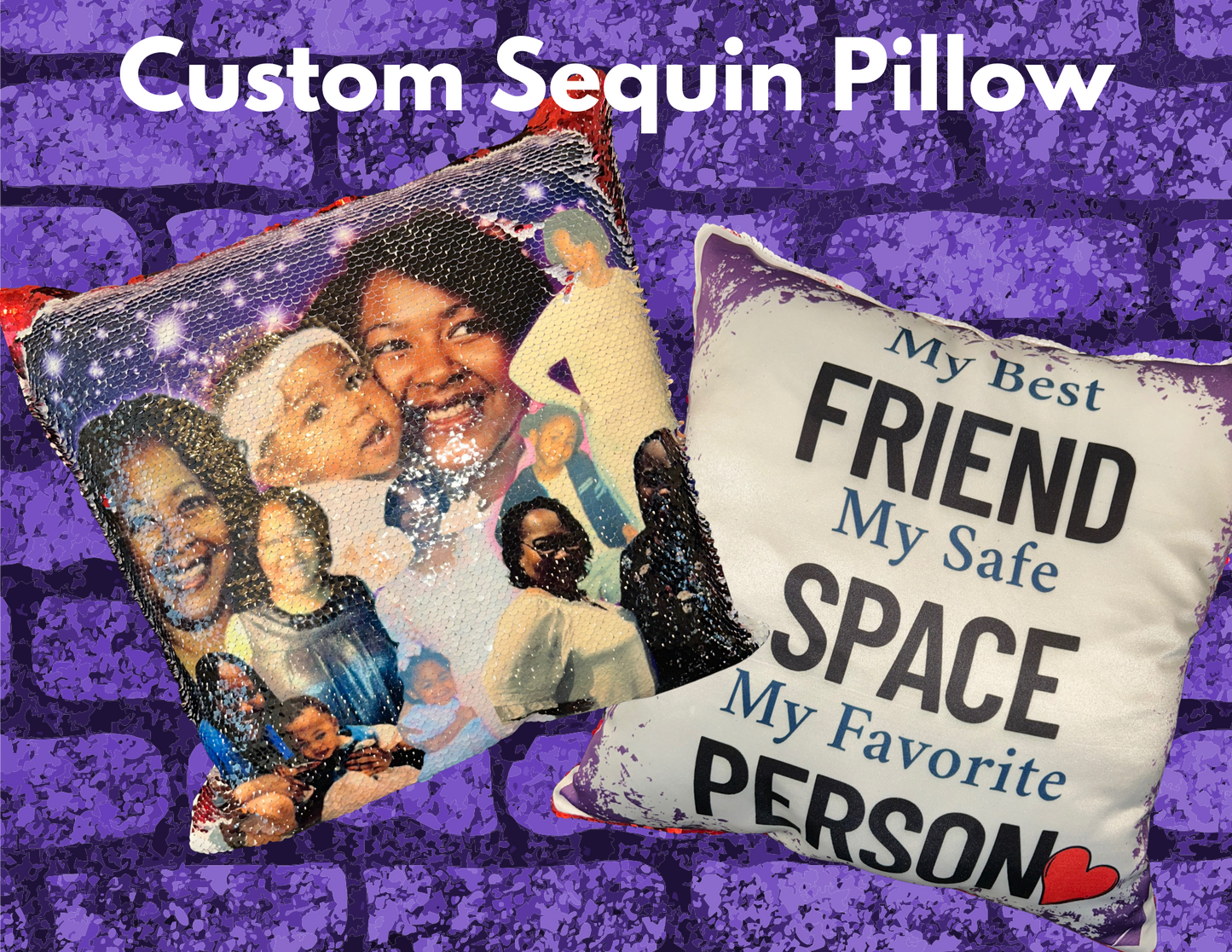 Memorial Pillow- Sequin
