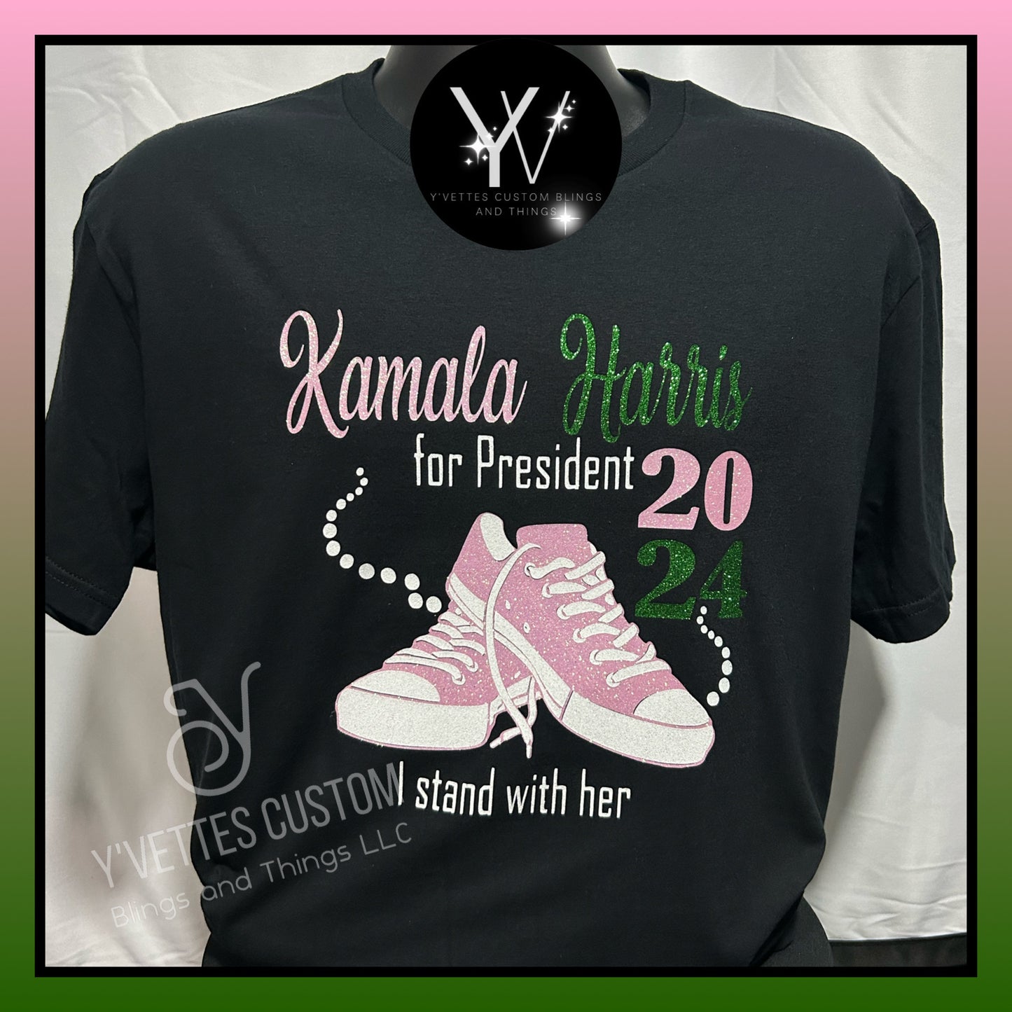 KAMALA - I stand with her (2024) GLITTER