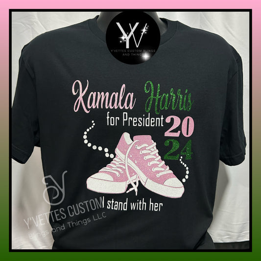 KAMALA - I stand with her (2024) GLITTER