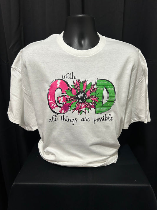 With God - Pink/Green