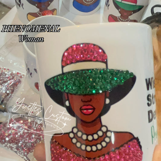 Mug- Phenomenal Woman: Proverbs 31 - Pink/Green