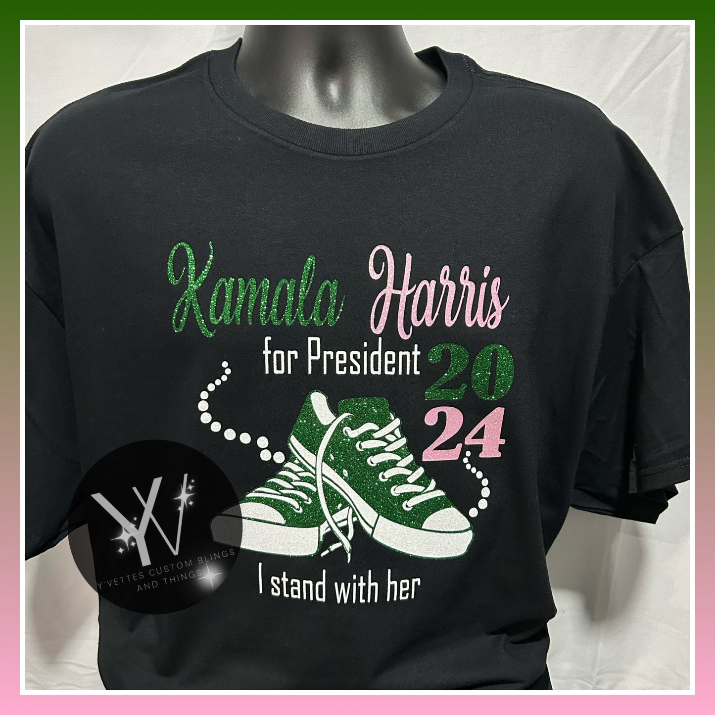 KAMALA - I stand with her (2024) GLITTER