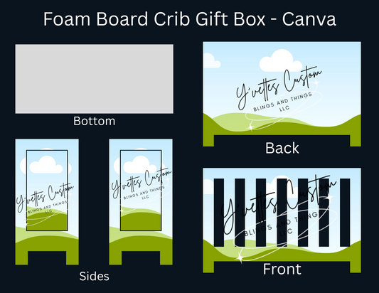 Digital Foam Board Crib Template (Canva)