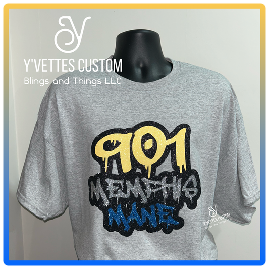 Rep Your City -901 Memphis Mane (Glitter)