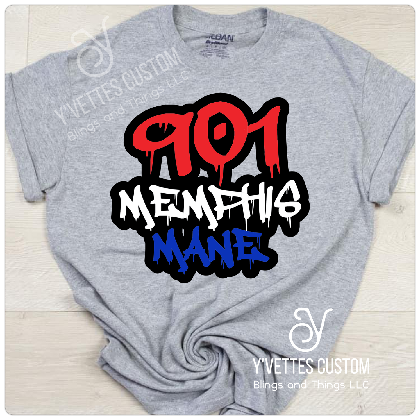 Rep Your City -901 Memphis Mane (Non-Glitter)