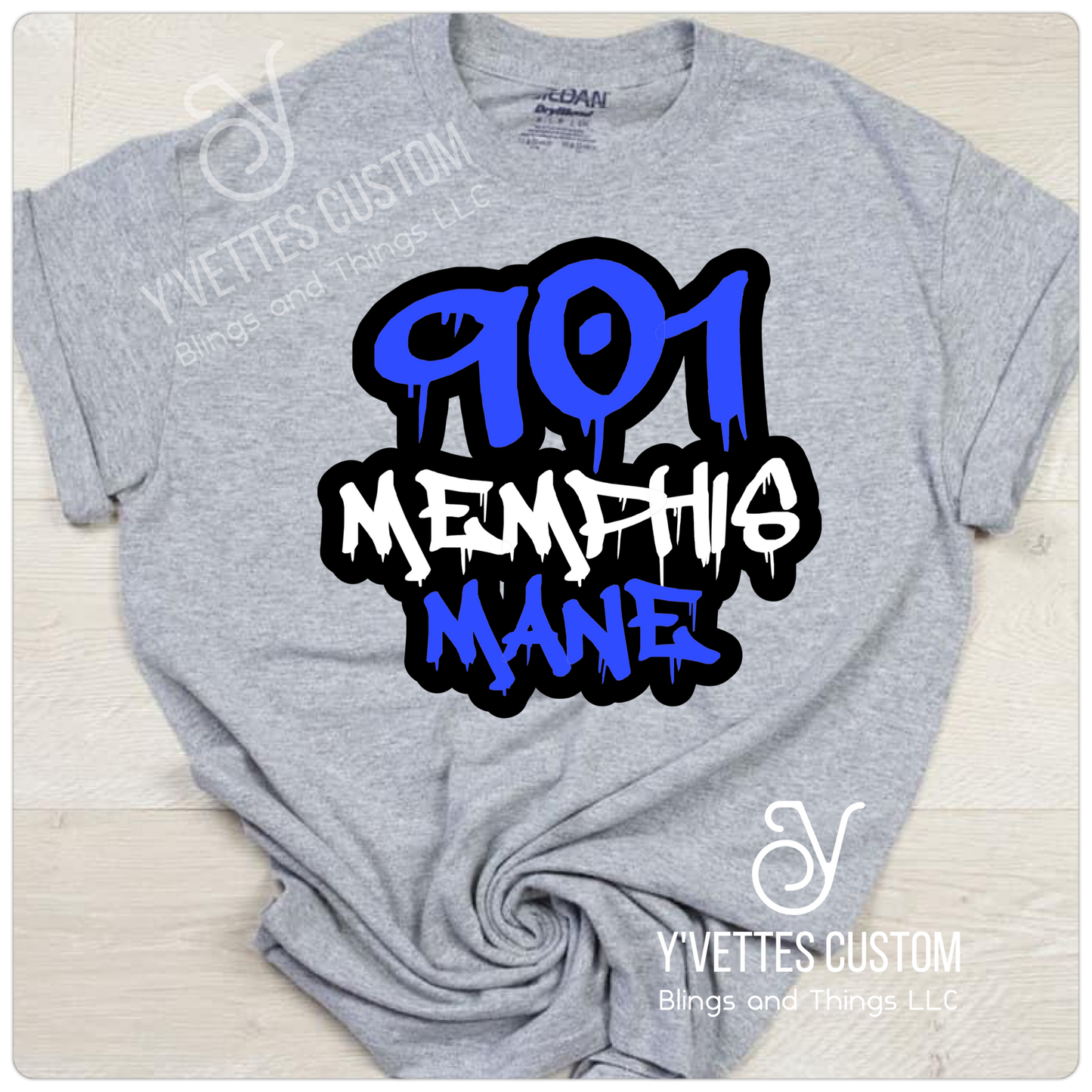 Rep Your City -901 Memphis Mane (Non-Glitter)