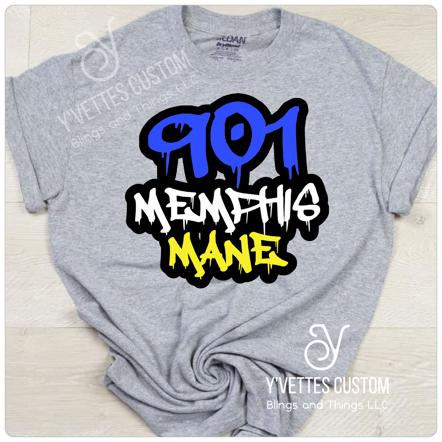 Rep Your City -901 Memphis Mane (Non-Glitter)