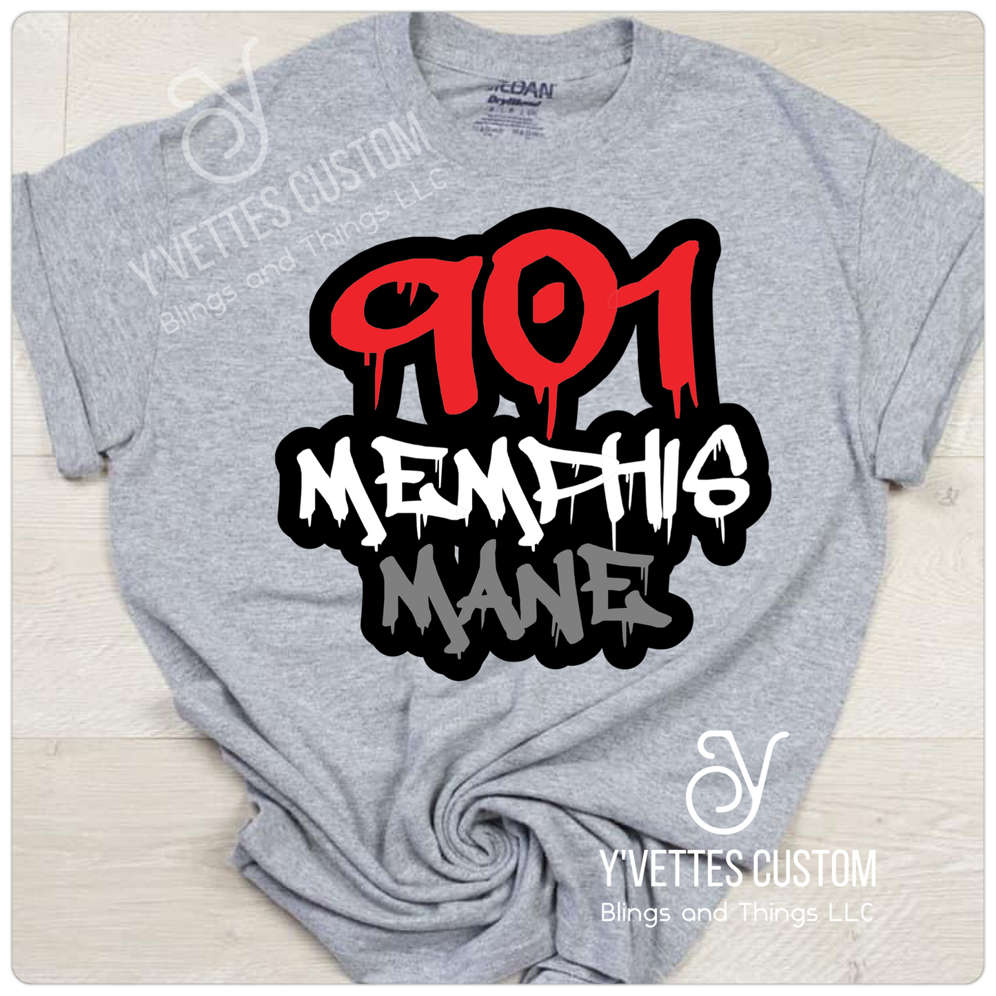 Rep Your City -901 Memphis Mane (Non-Glitter)