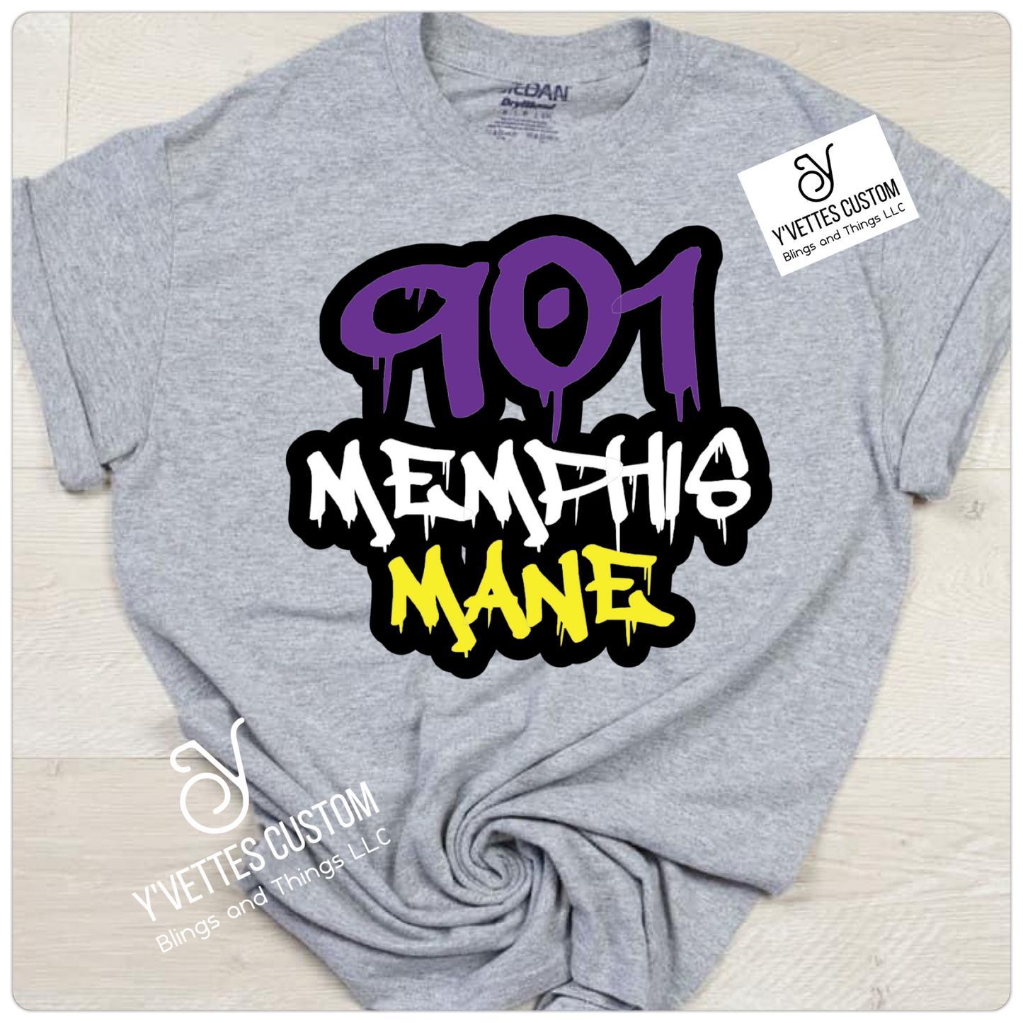 Rep Your City -901 Memphis Mane (Non-Glitter)