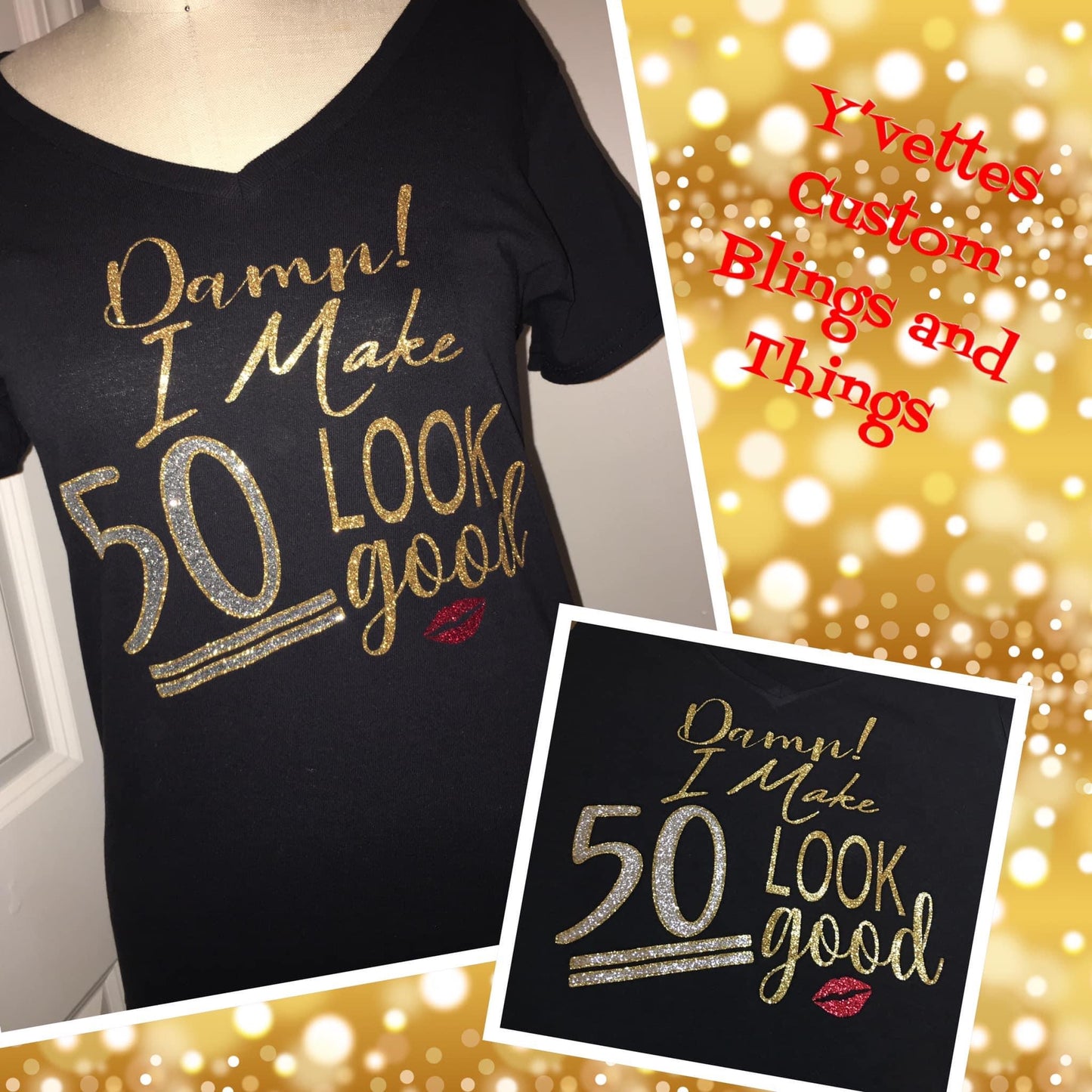 Birthday Shirt - Damn (Gold)