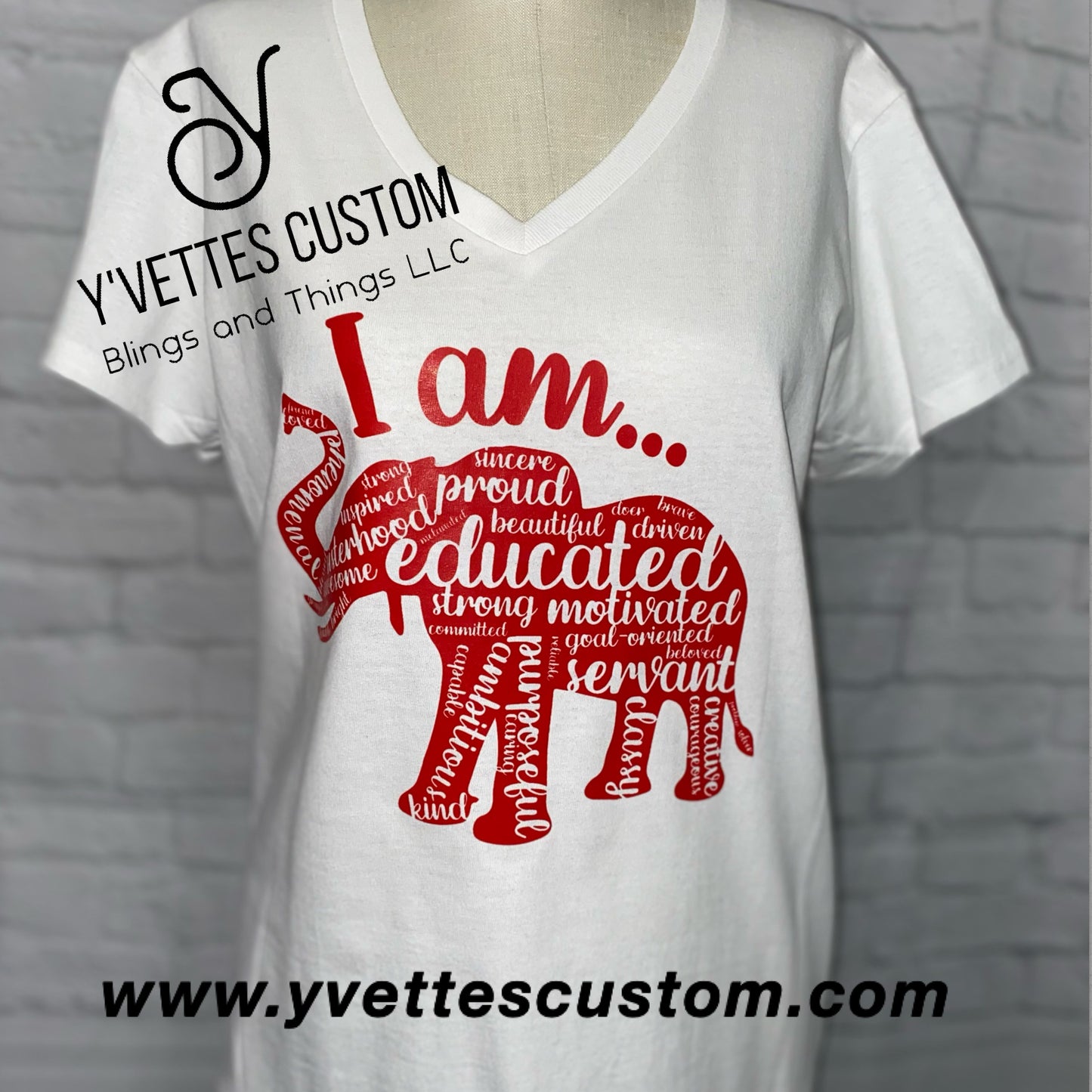 Greek Inspired - Elephant - Red