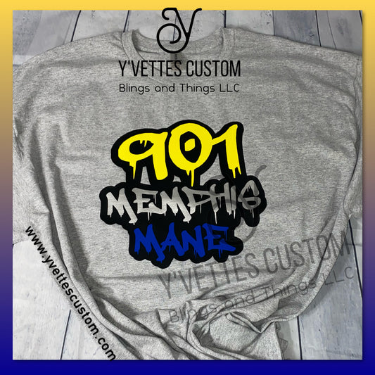 Rep Your City -901 Memphis Mane (Non-Glitter)